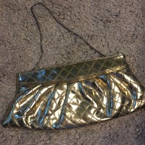 Steve Madden Gold Clutch